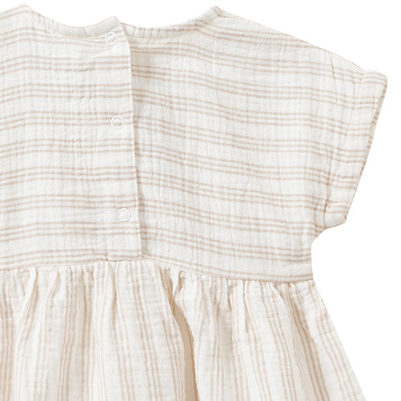 Baby Musselin-Kleid im Streifen-Look