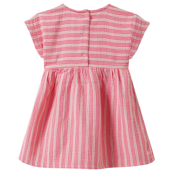 Baby Musselin-Kleid im Streifen-Look