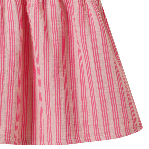 Baby Musselin-Kleid im Streifen-Look