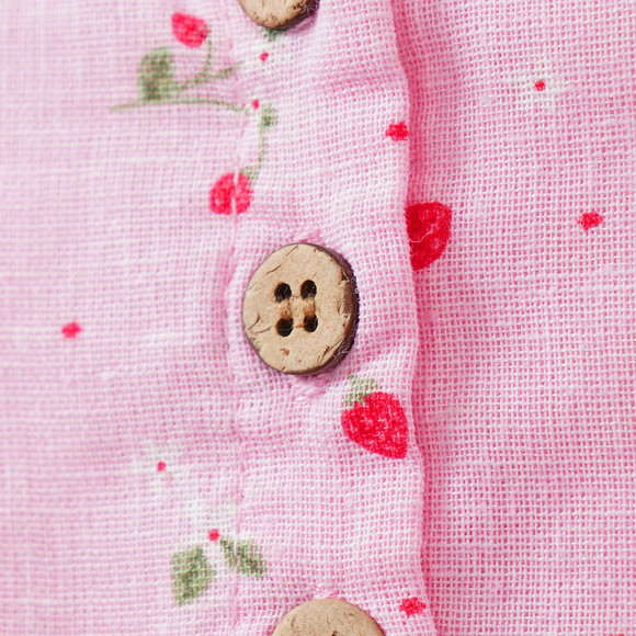 Baby Kleid mit Erdbeer-Print allover