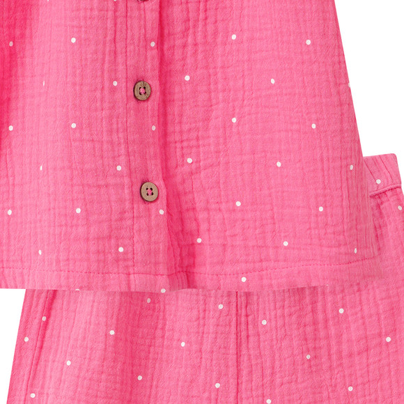 Baby Musselin-Set mit Bluse und Shorts
