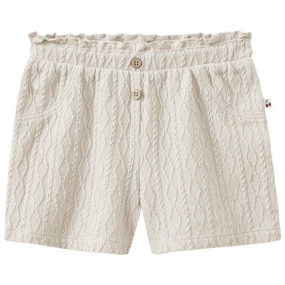 Baby Shorts mit Strukturmuster