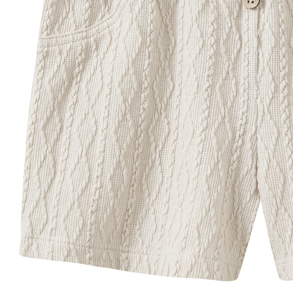 Baby Shorts mit Strukturmuster