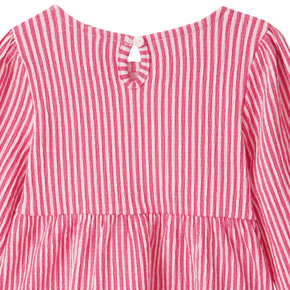 Babyshirt met lange mouwen en crêpe-structuur