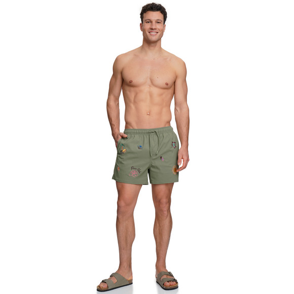 Herren Badeshorts mit Stickerei