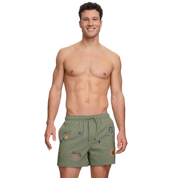 Herren Badeshorts mit Stickerei