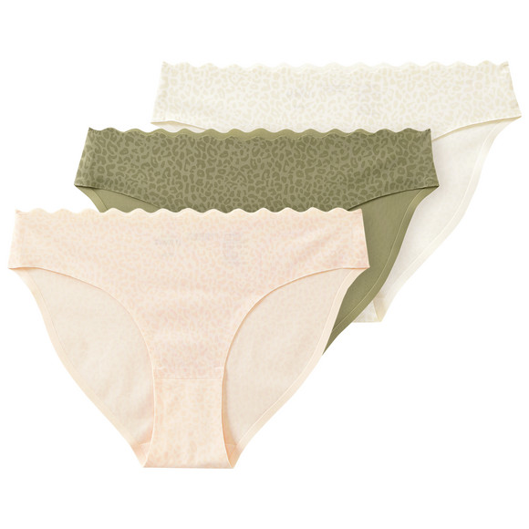 3 Seamless slips met luipaardprint