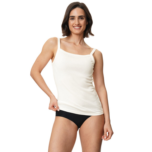 Damen Unterhemd mit Rippstruktur
