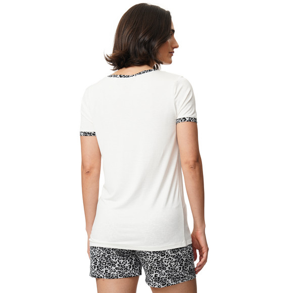 Damen Schlafshirt mit Leo-Details
