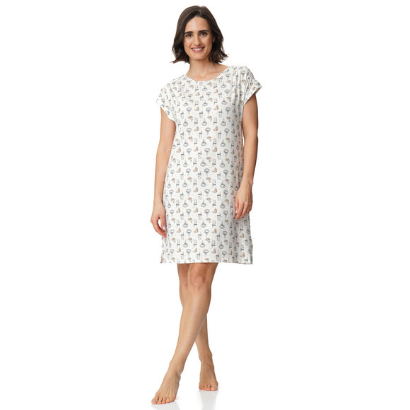 Damen Nachthemd mit Allover-Prints