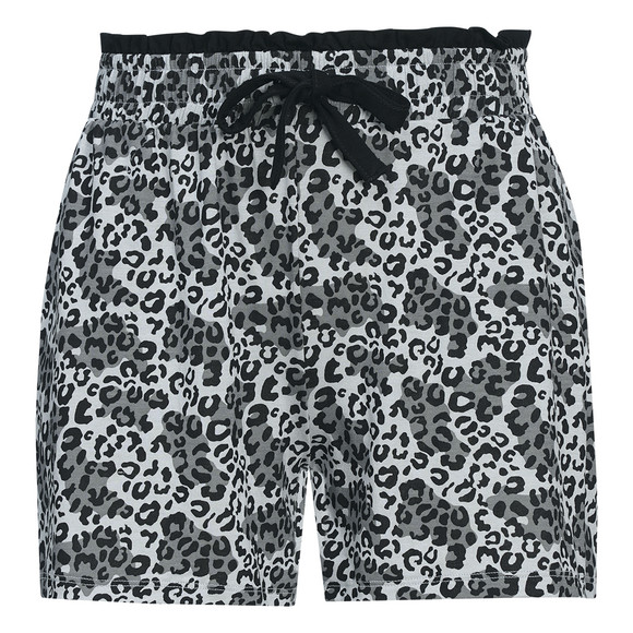 Damen Schlafhose mit Leo-Muster