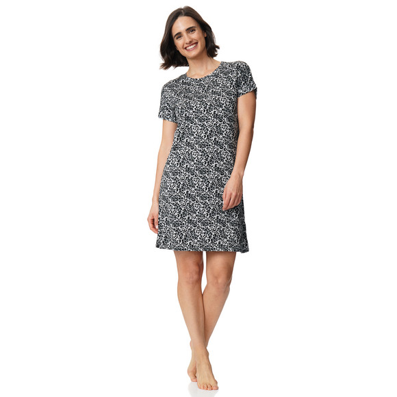 Damen Nachthemd mit Leo-Muster
