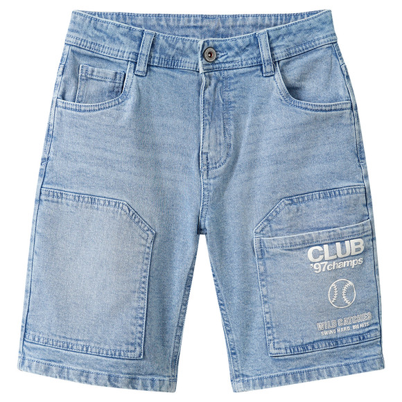 Jungen Jeansshorts mit Used-Waschung