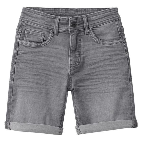 Jungen Jeansshorts in Used-Waschung