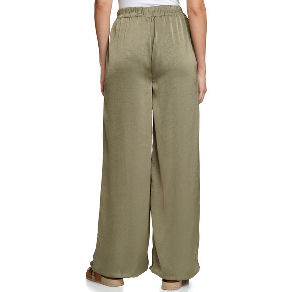 Damen Satin-Hose mit weitem Bein