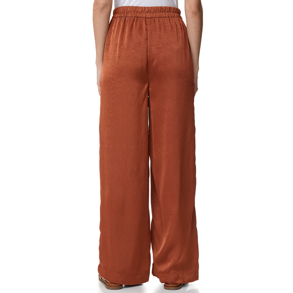 Damen Satin-Hose mit weitem Bein