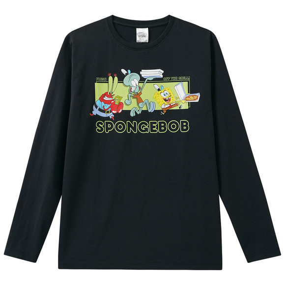 SpongeBob Schwammkopf Langarmshirt mit Print schwarz