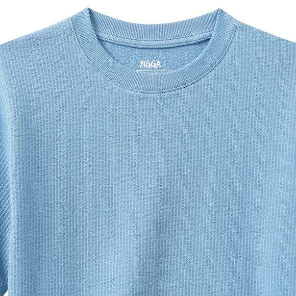 Jungen T-Shirt mit Waffelstruktur