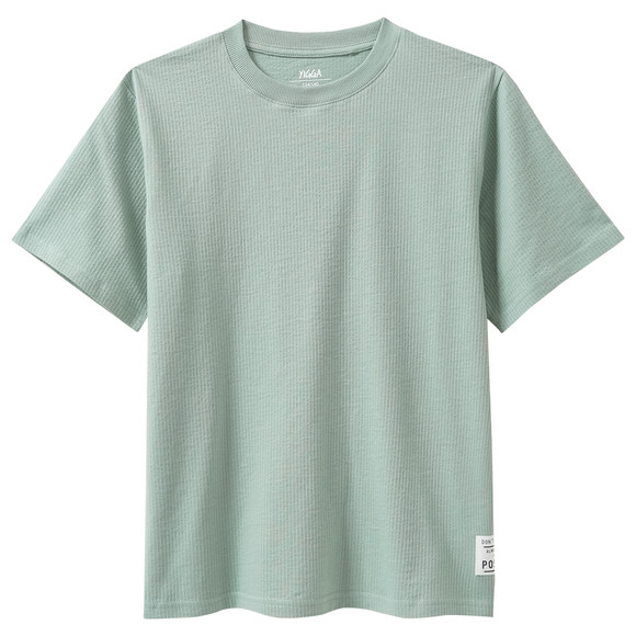 Jungen T-Shirt mit Waffelstruktur oliv