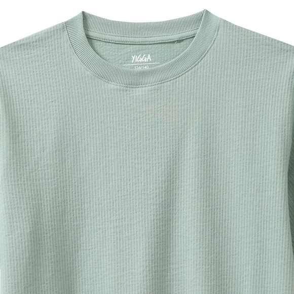 Jungen T-Shirt mit Waffelstruktur