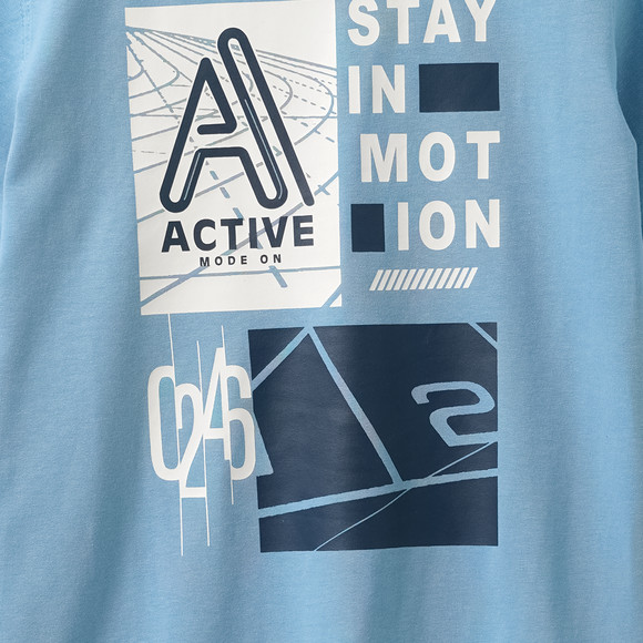 Jungen T-Shirt mit Brust-Print