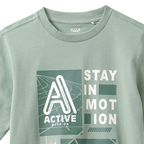 Jungen T-Shirt mit Brust-Print