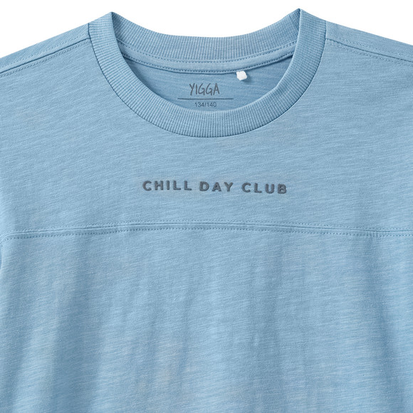 Jungen T-Shirt mit gummiertem Schriftzug