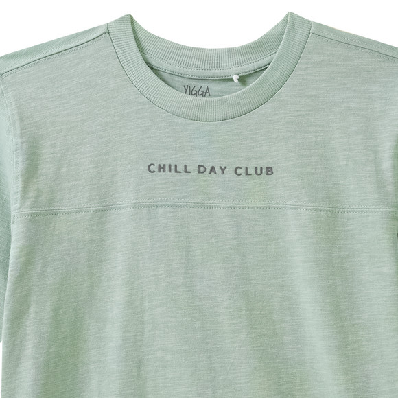 Jungen T-Shirt mit gummiertem Schriftzug