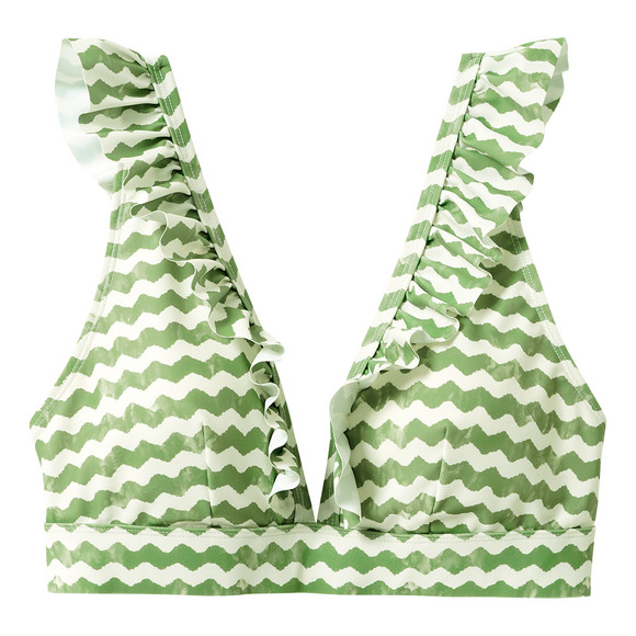 Damen Bikinioberteil mit Rüschen
