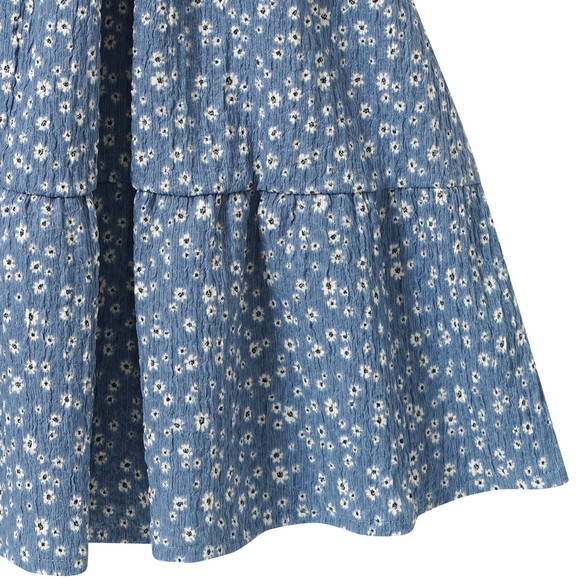 Mädchen Kleid im Millefleur-Dessin