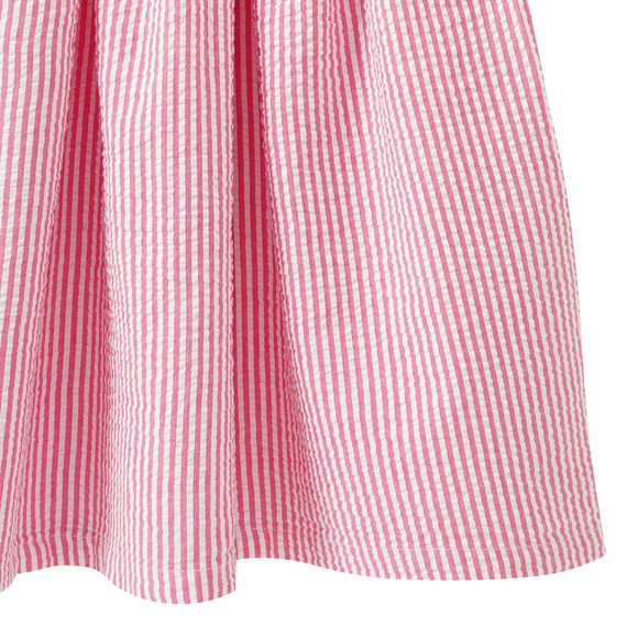 Mädchen Kleid mit Seersucker-Rockteil