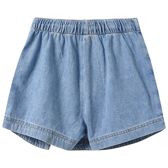 Meisjes denim broekrok in wikkellook