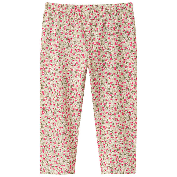 Mädchen Capri-Leggings mit Blümchen-Print