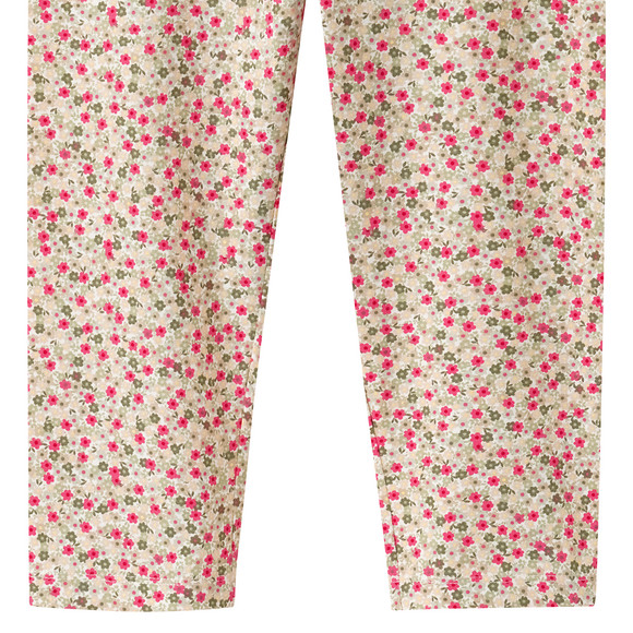 Mädchen Capri-Leggings mit Blümchen-Print