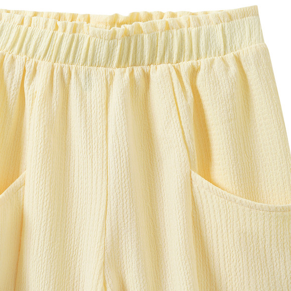 Mädchen Shorts mit gekreppter Struktur