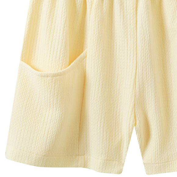 Mädchen Shorts mit gekreppter Struktur