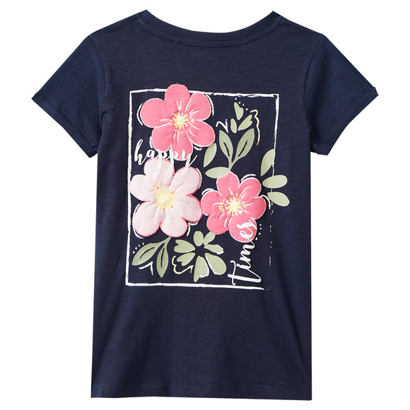 Mädchen T-Shirt mit Rücken-Print