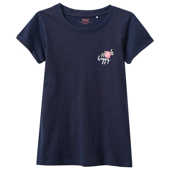 Mädchen T-Shirt mit Rücken-Print