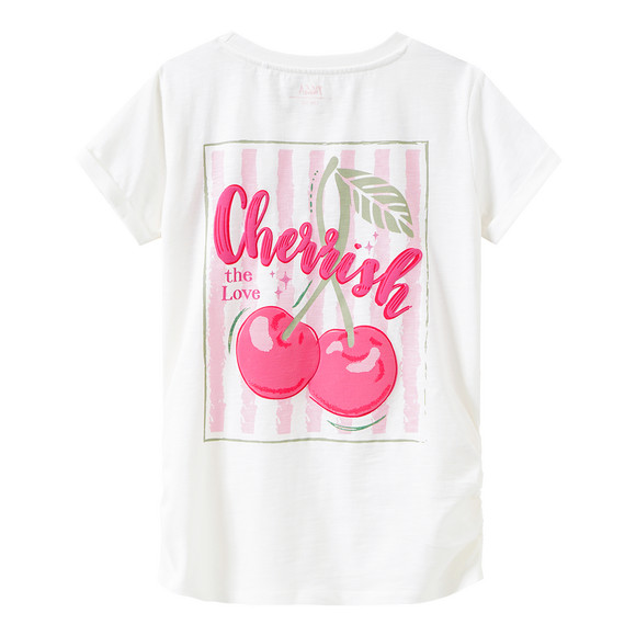 Mädchen T-Shirt mit Rücken-Print