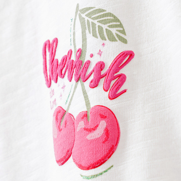 Mädchen T-Shirt mit Rücken-Print