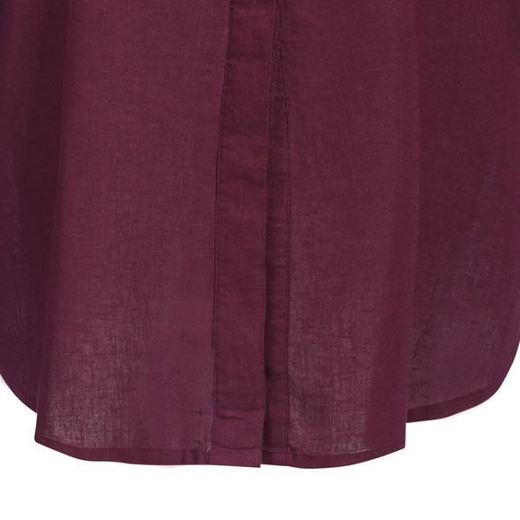 Damen Leinen-Blusenkleid mit Kragen