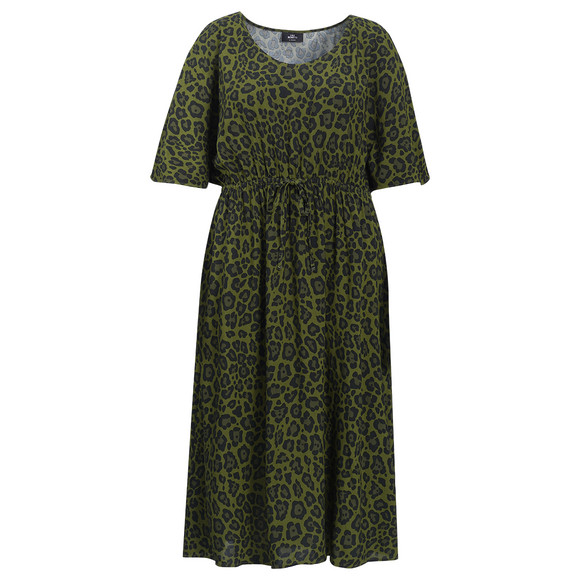 Damen Maxikleid mit Leo-Print