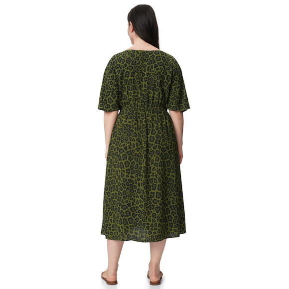Damen Maxikleid mit Leo-Print