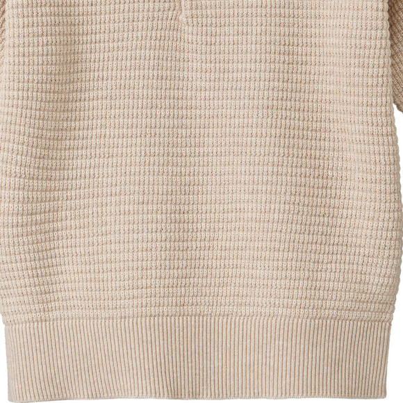 Jungen Strick-Poloshirt unifarben