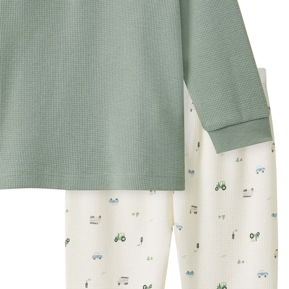 Baby Schlafanzug mit Waffelpiqué