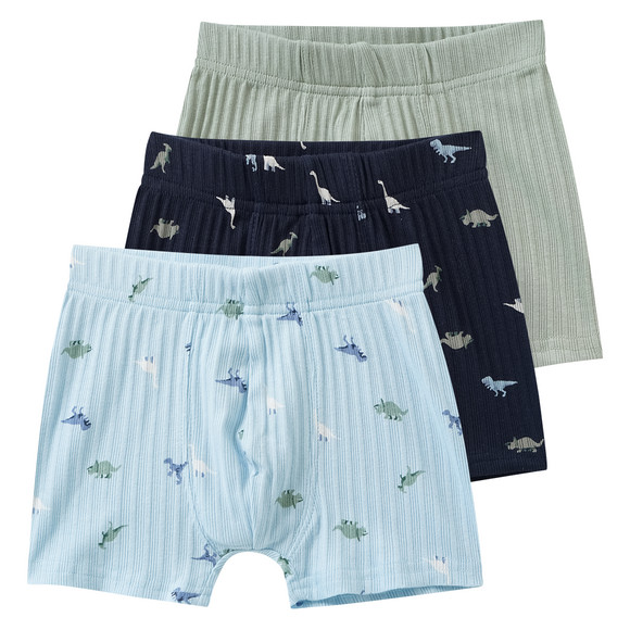 3 Jungen Boxer mit Ripp-Struktur