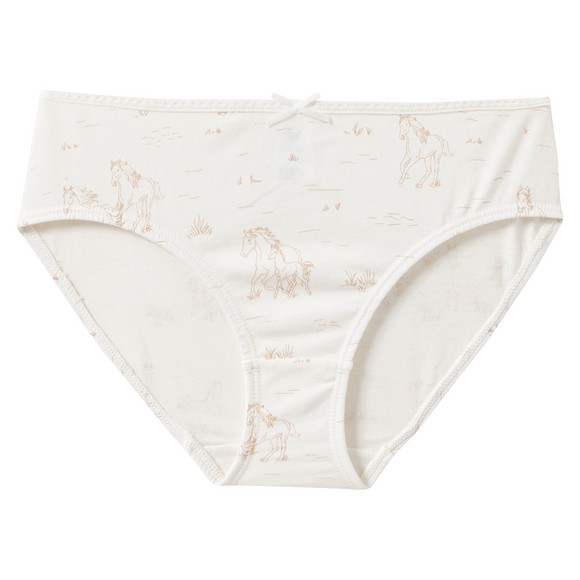 3 Mädchen Slips mit Pferde-Motiven