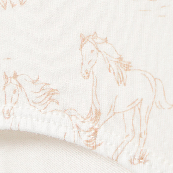 3 Mädchen Slips mit Pferde-Motiven