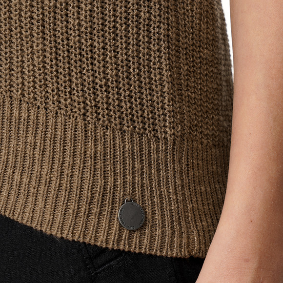 Damen Stricktop mit Knopfleiste