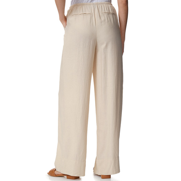 Damen Leinen-Hose mit weitem Bein